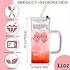 Cute Pink Bow Glass Cup