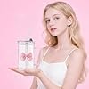Cute Pink Bow Glass Cup