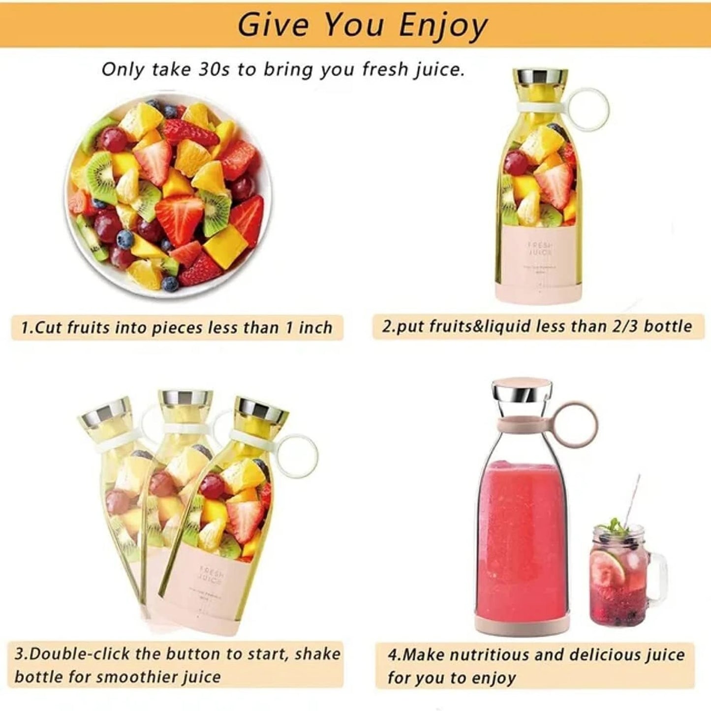 juice mixture bottle