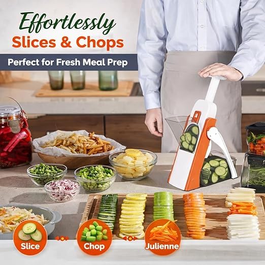 Multi-purpose chopper with salad cutter