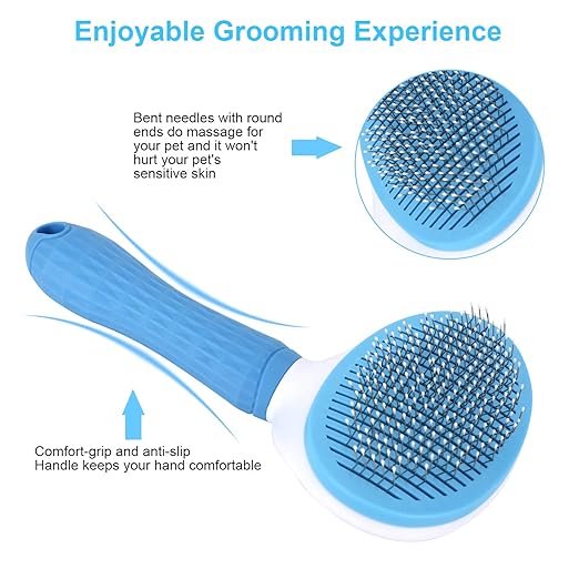Depets Self Cleaning Slicker Brush